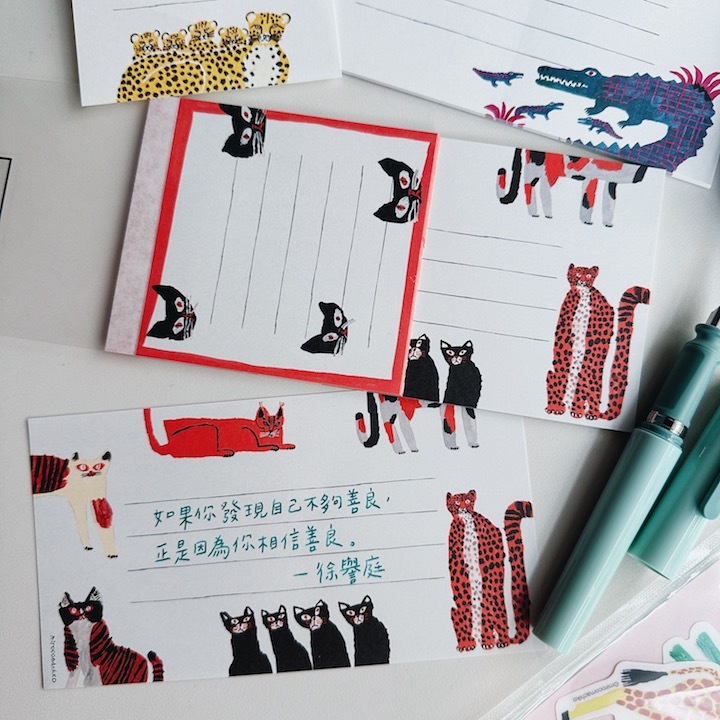 mirocomachiko_黑貓 2種尺寸一筆箋｜日本Greeting Life