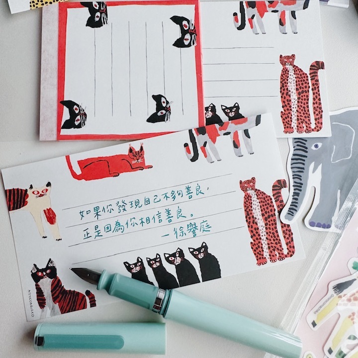 mirocomachiko_黑貓 2種尺寸一筆箋｜日本Greeting Life