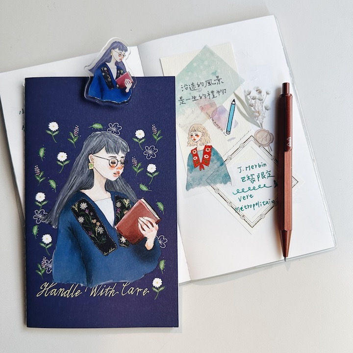 深藍花季 壓克力夾子｜甜蜜生活