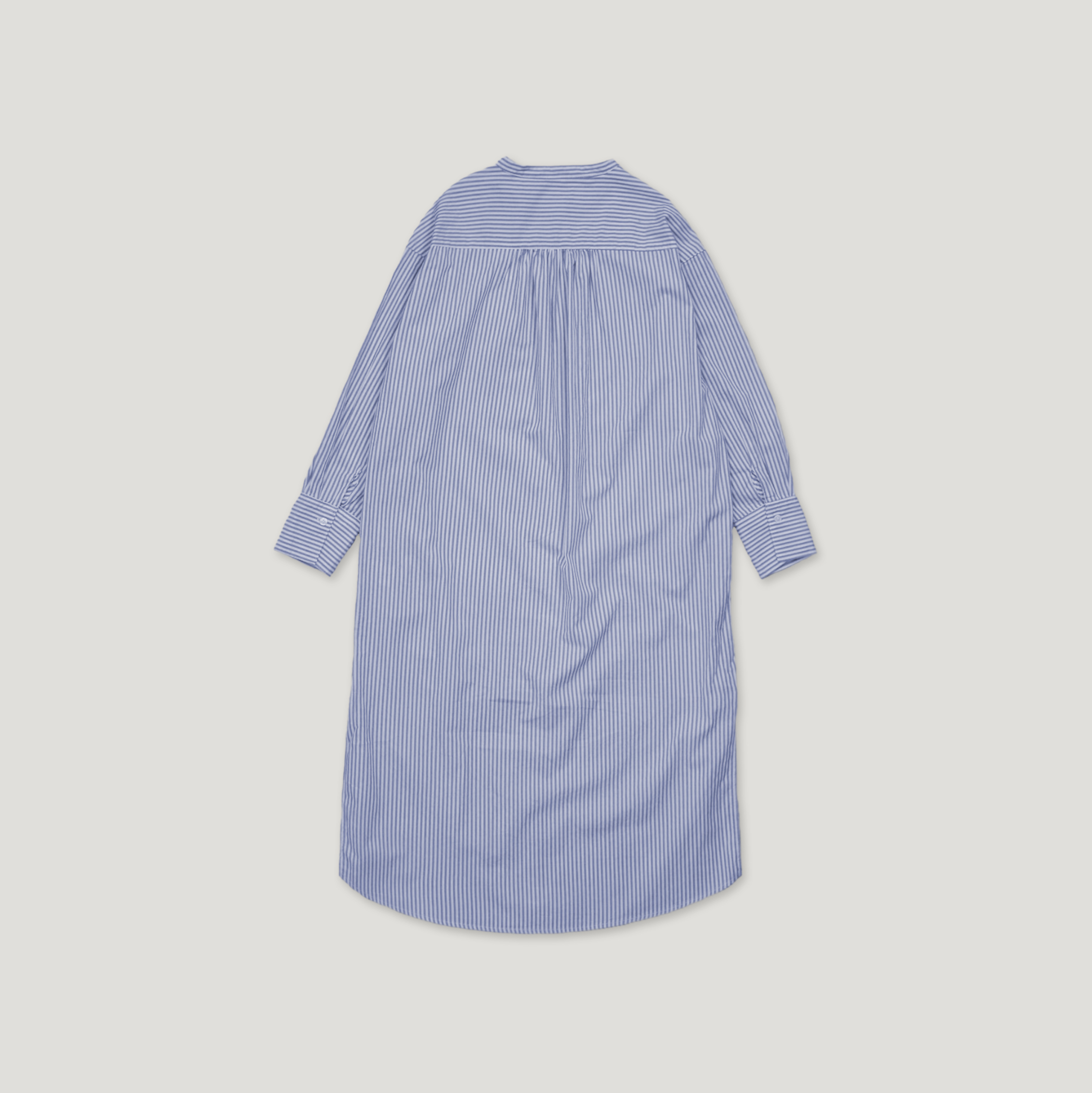 J.P.L. 立領豎紋水洗棉廓形長襯衫 ╭ 2色 ╮