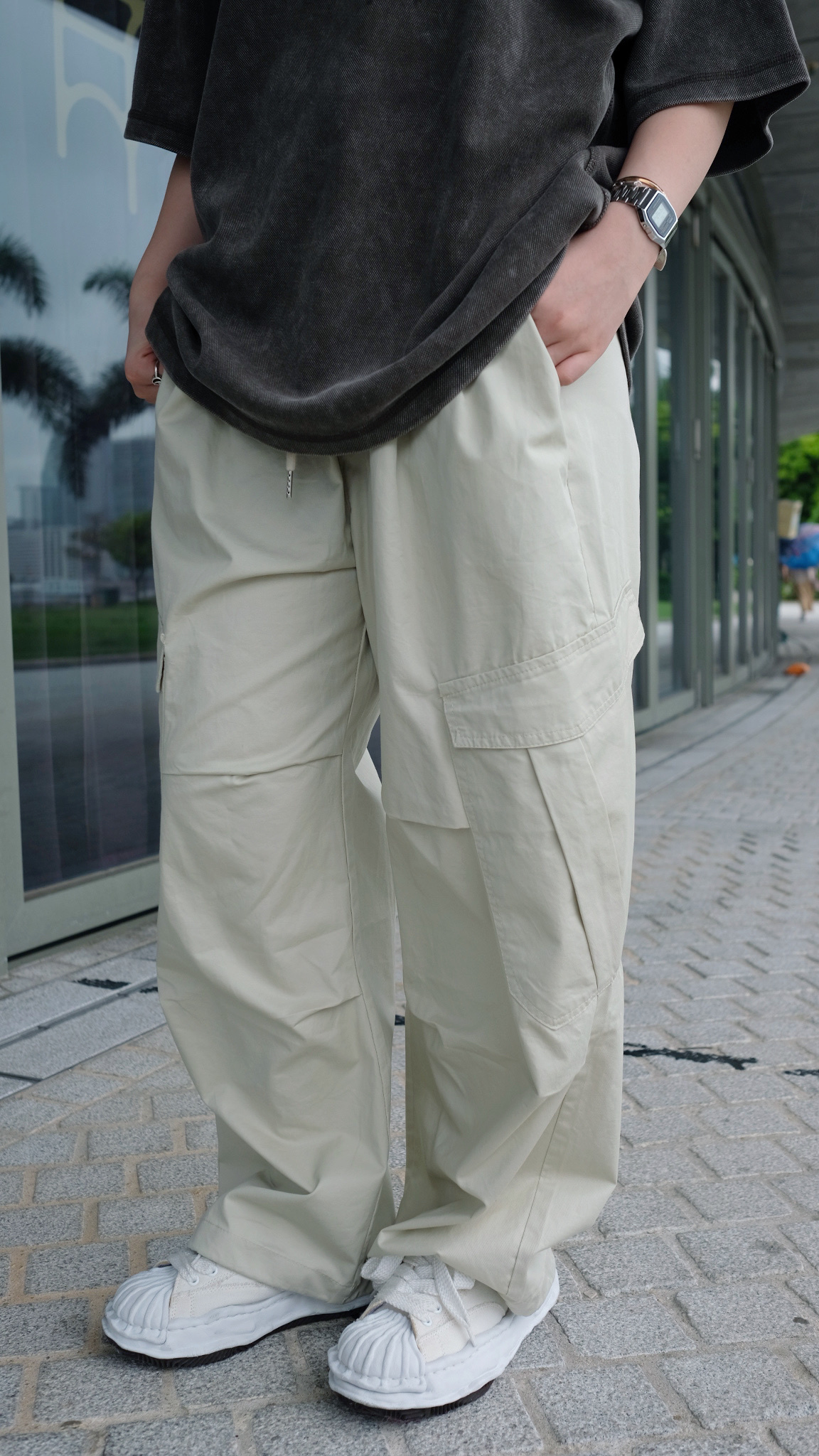 LPT0056 斜大袋工裝褲