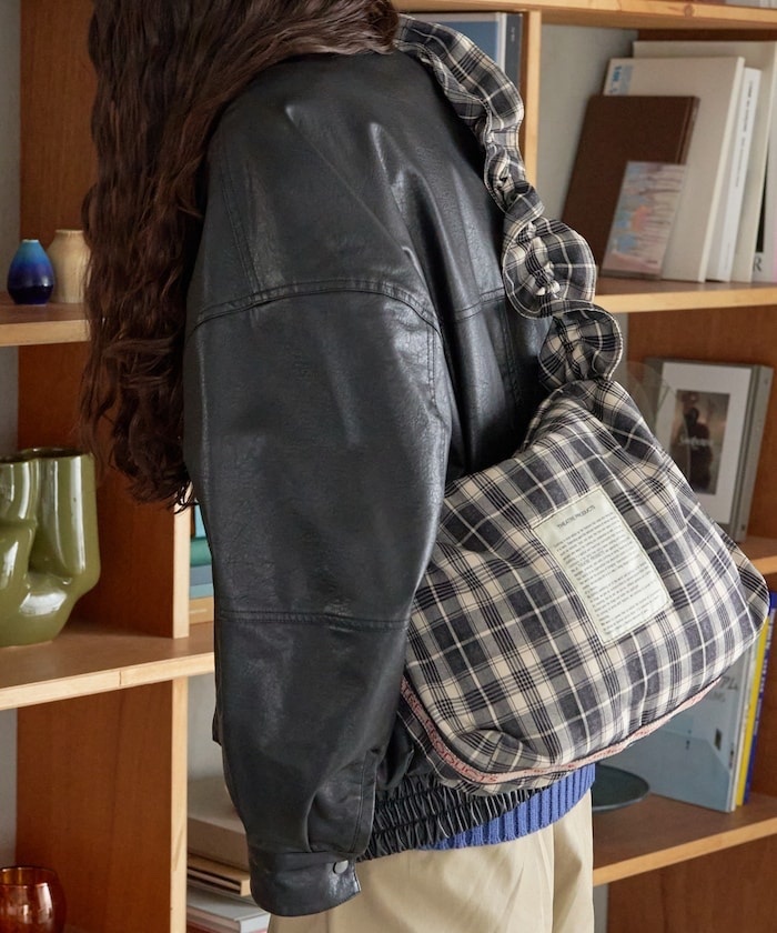THEATRE PRODUCTS / Special order 2WAY check gathered shoulder bag