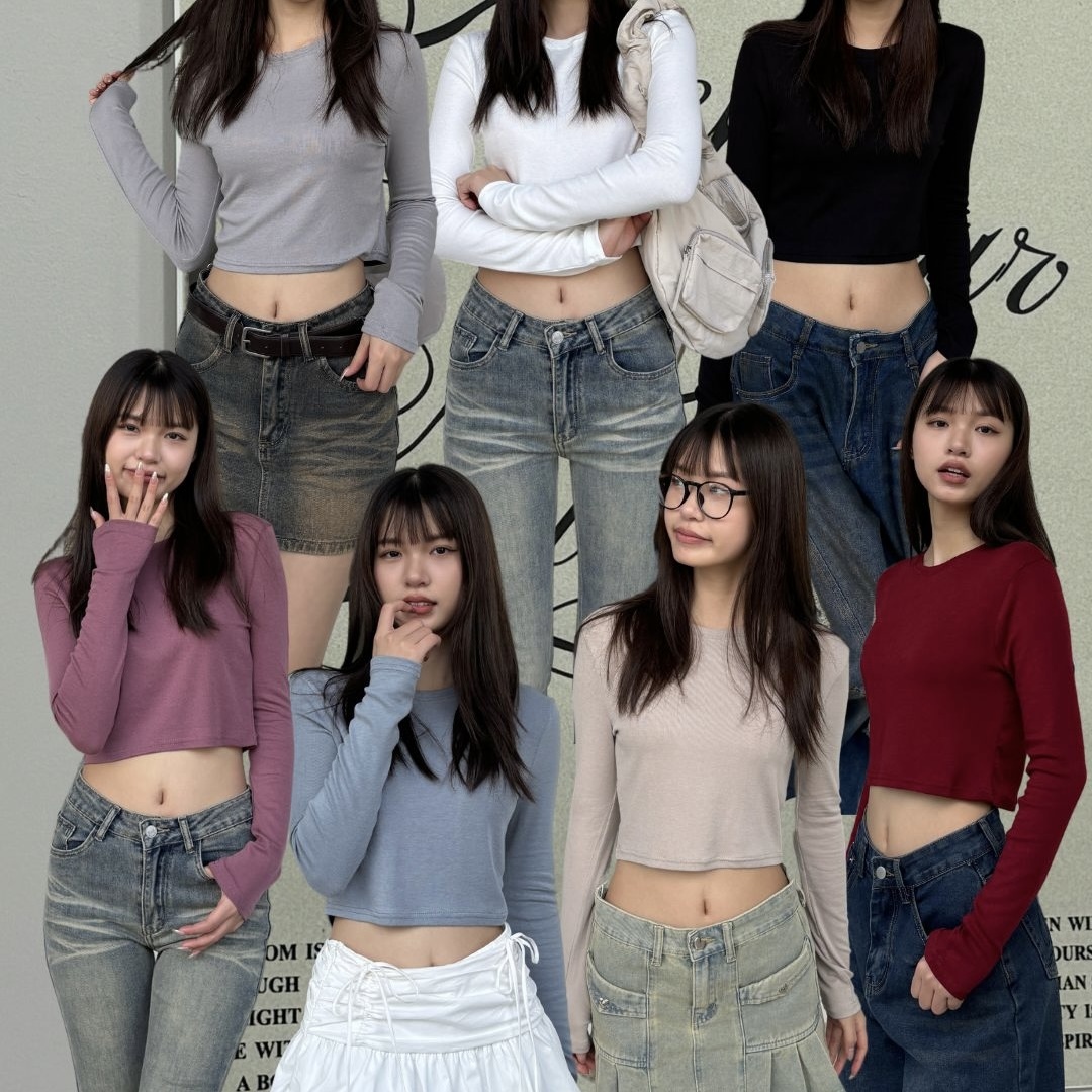 羊絨棉親膚打底長t