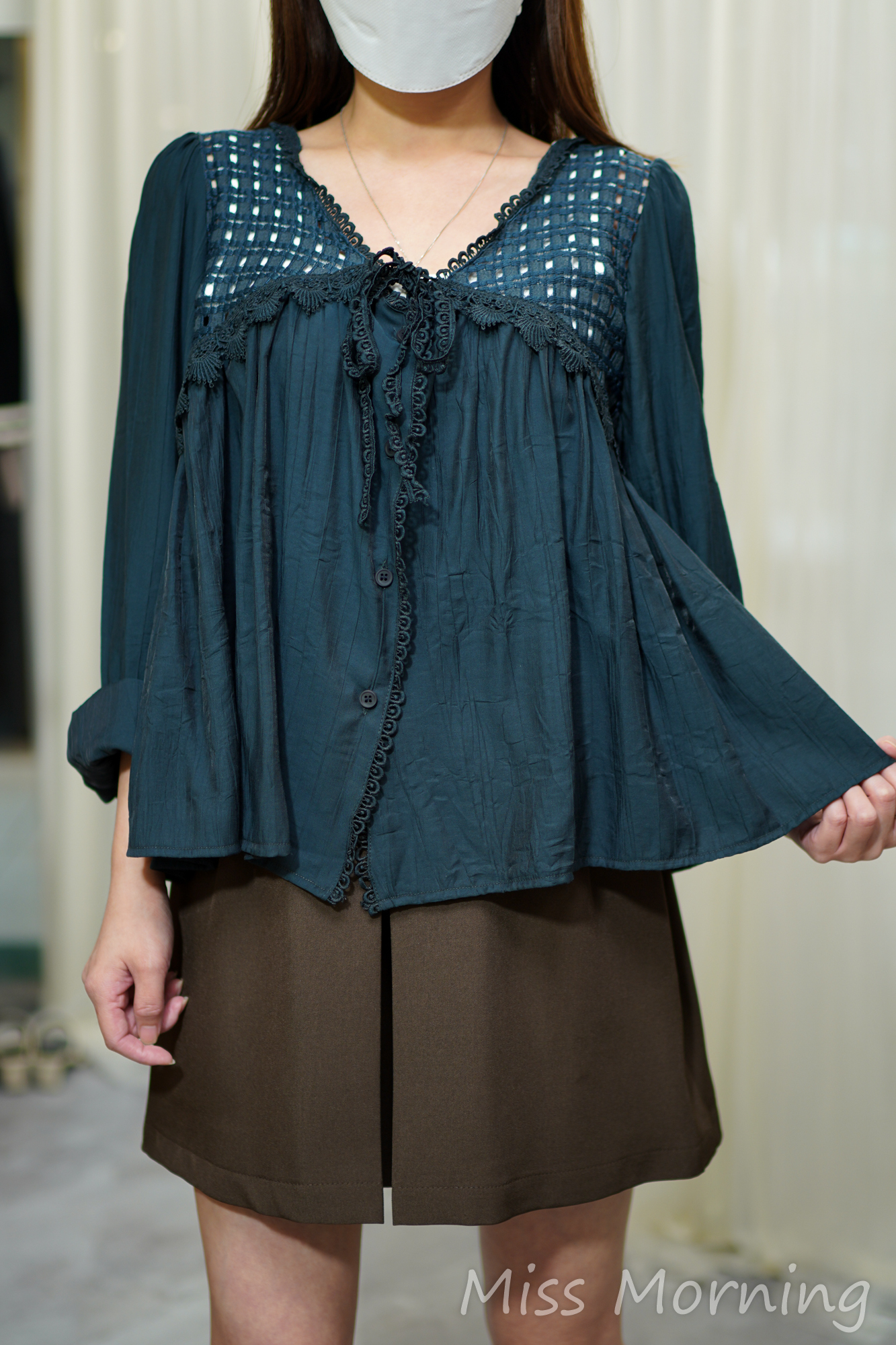 通花邊小娃款上衣(14120)