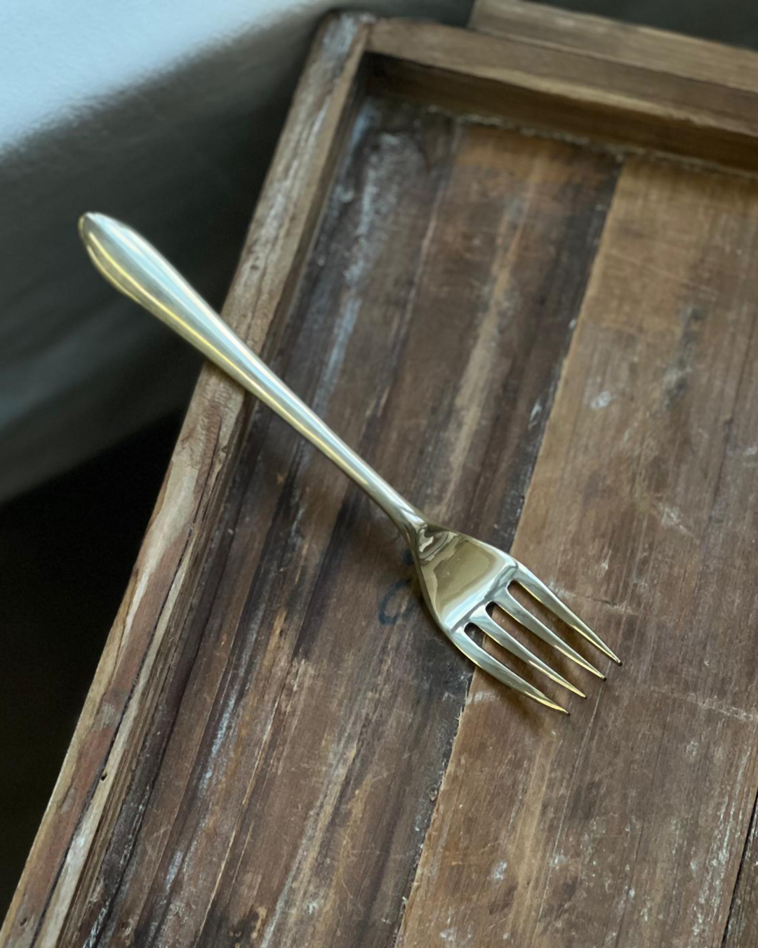 Horn Please 厚柄黃銅湯叉｜shesay