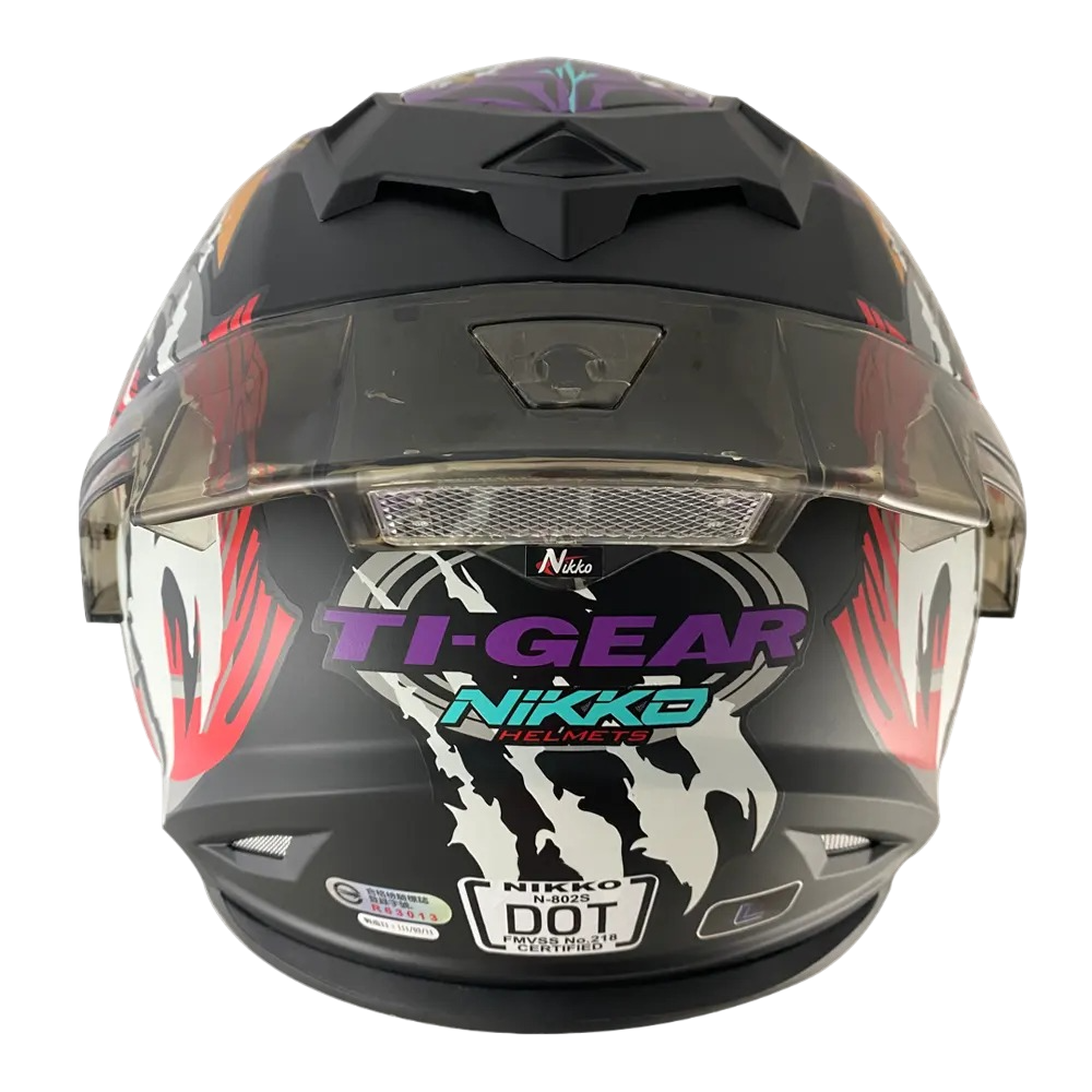 NIKKO N802SII #8 煌寅虎 平黑紫 彩繪 全罩 內墨片