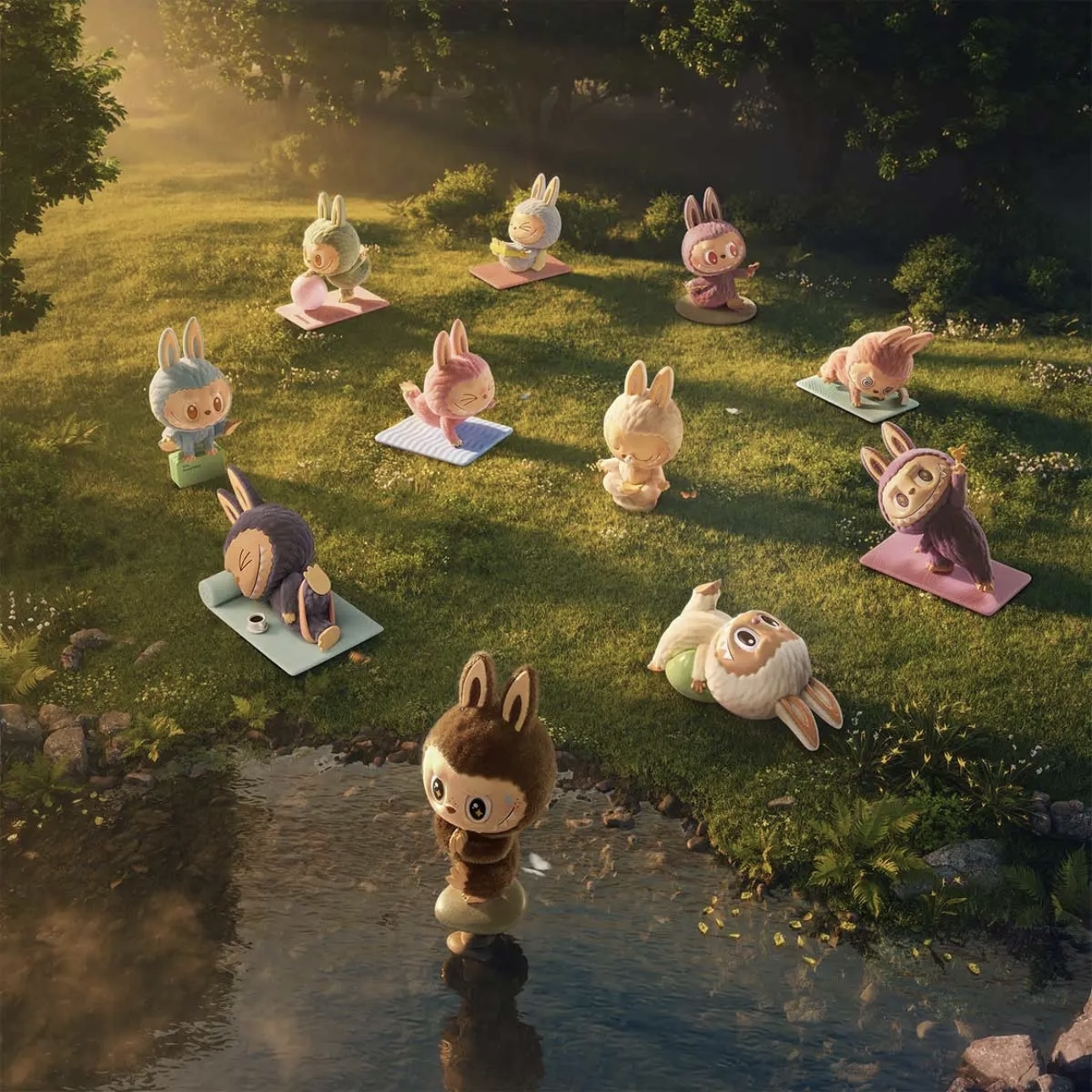 POPMART泡泡瑪特 THE MONSTERS LABUBU 慵懶瑜珈系列 盲盒 單盒