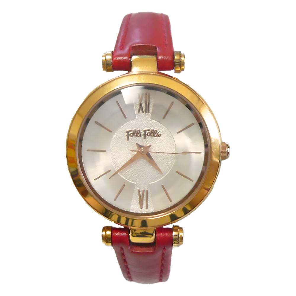 【Folli Follie 芙麗芙麗】WF16R009SP 優雅 經典 簡約 女士 穿搭 日本機芯 真皮錶帶 女錶 手錶 淑女