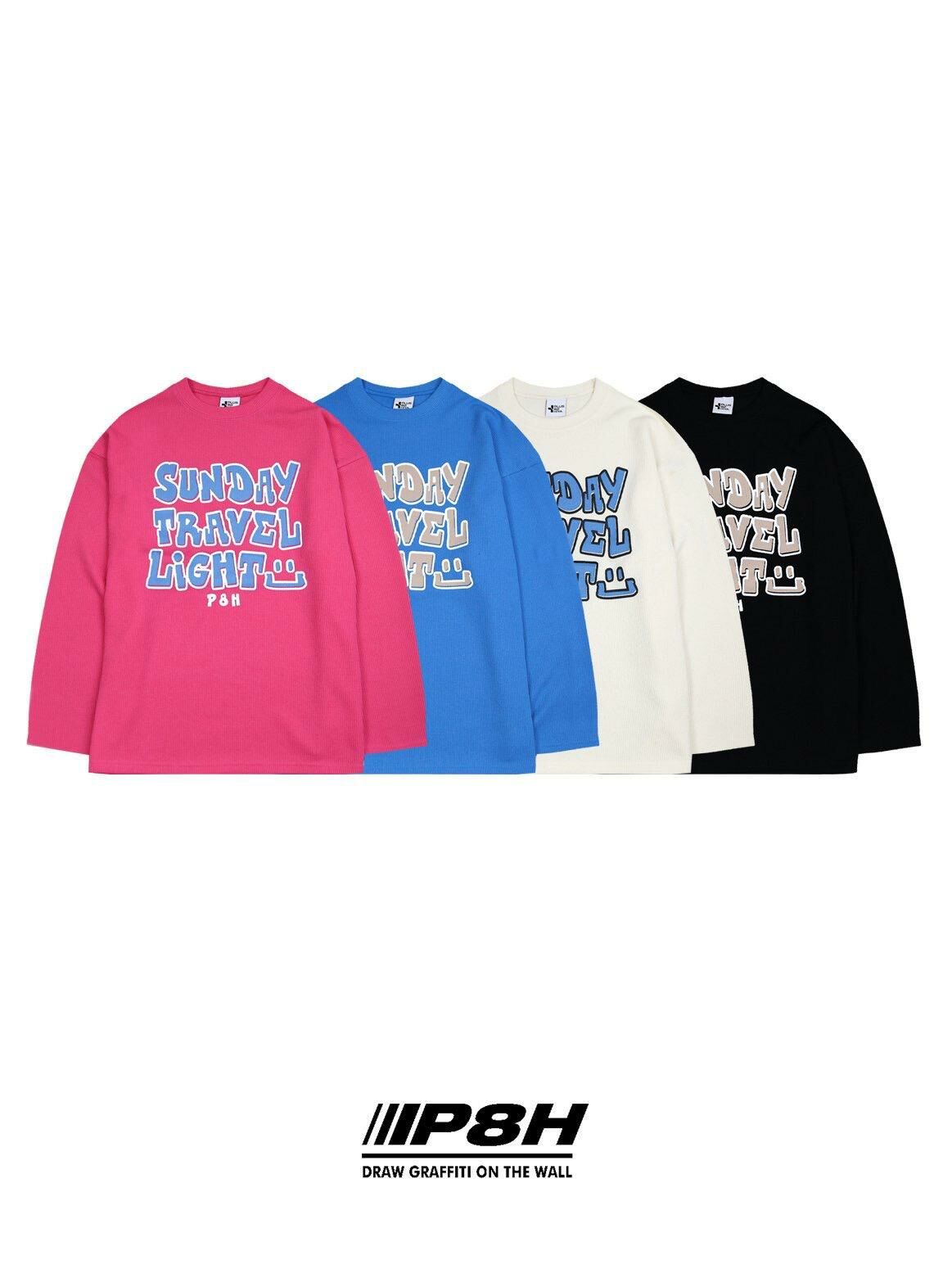 圓領英文字針織衫 PLUS82HIYA-096T