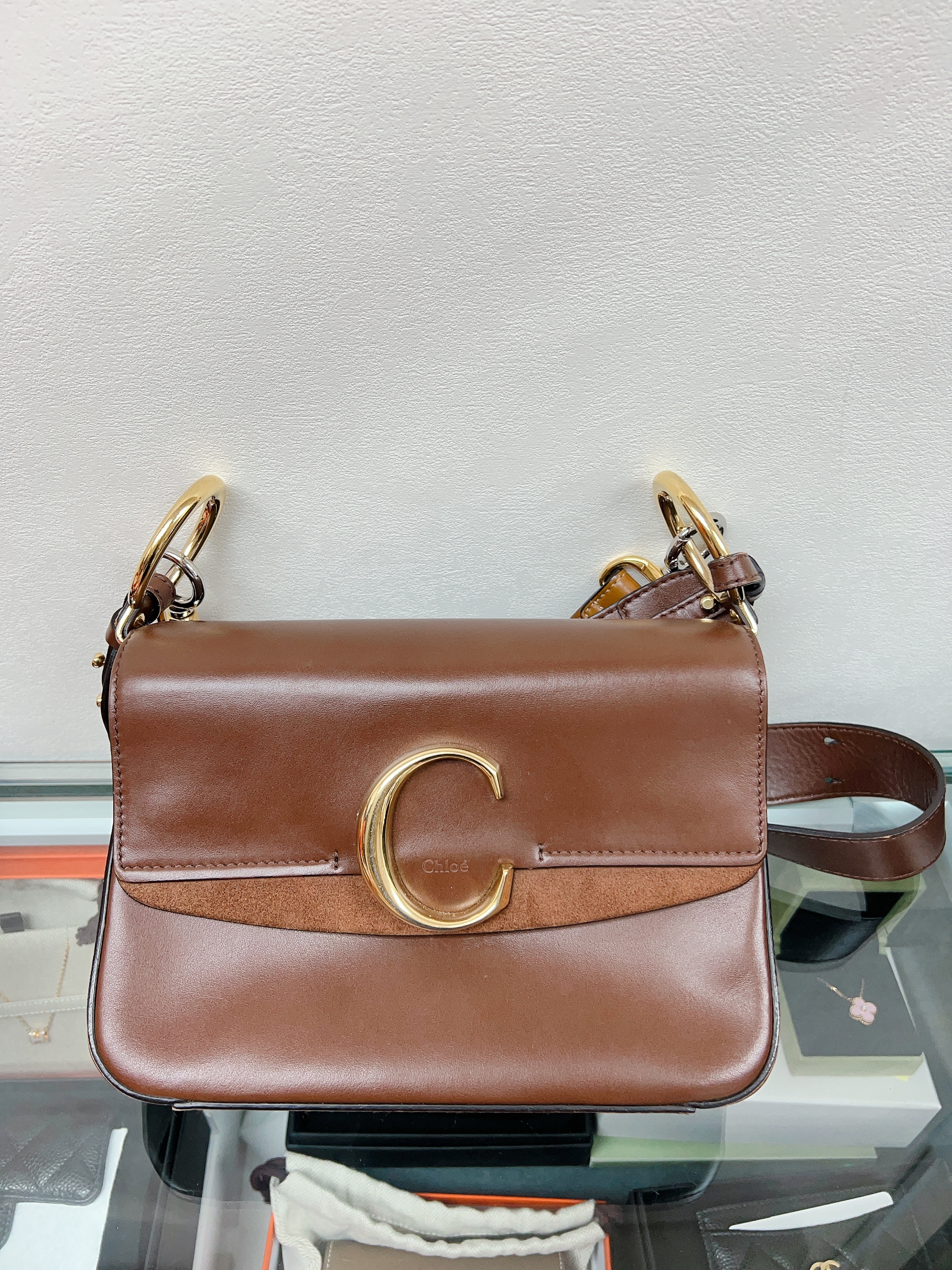 Chloe c bag (brown)
