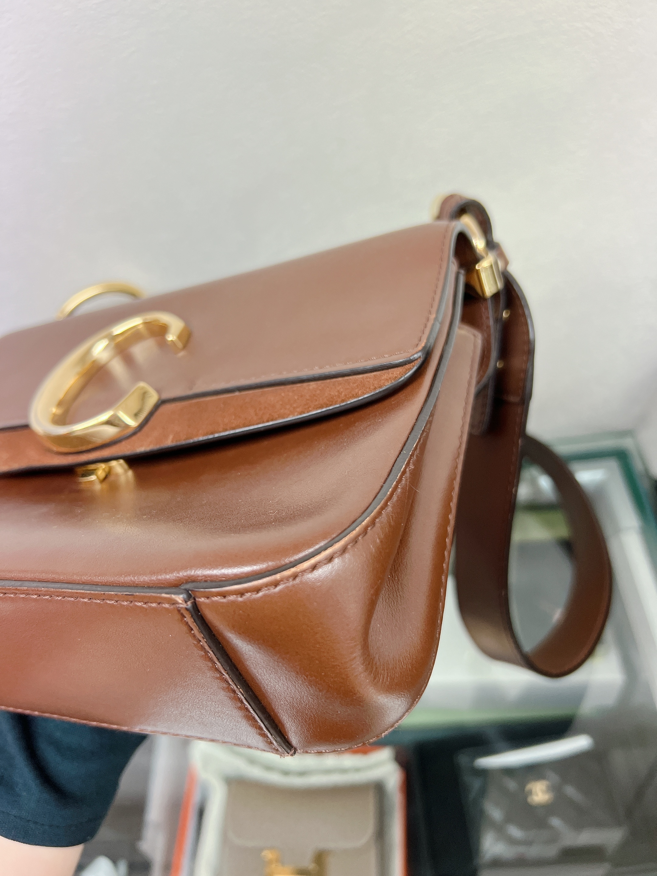 Chloe c bag (brown)