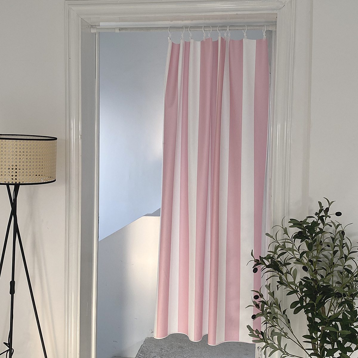 《4745》春天INS少女風門簾 ((含掛鈎跟伸縮桿))