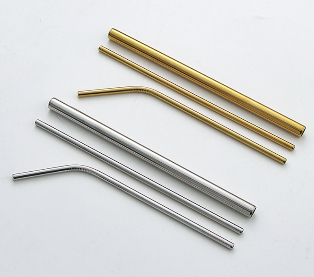 【客製】不鏽鋼環保吸管5件組附白麻袋