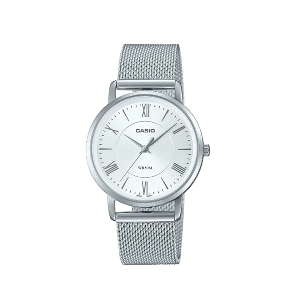 【CASIO】LTP-B110M 3年電池 防水50米 時尚簡約 米蘭不鏽鋼腕錶-