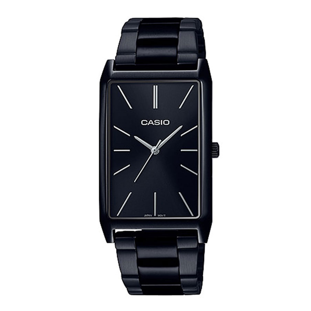 【CASIO】LTP-E156B 3年電池 防水30米 時尚簡約 四角 不鏽鋼腕錶-