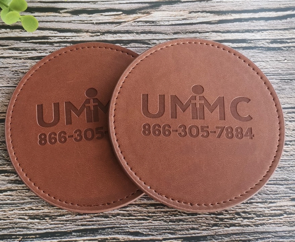 【客製】PU皮杯墊