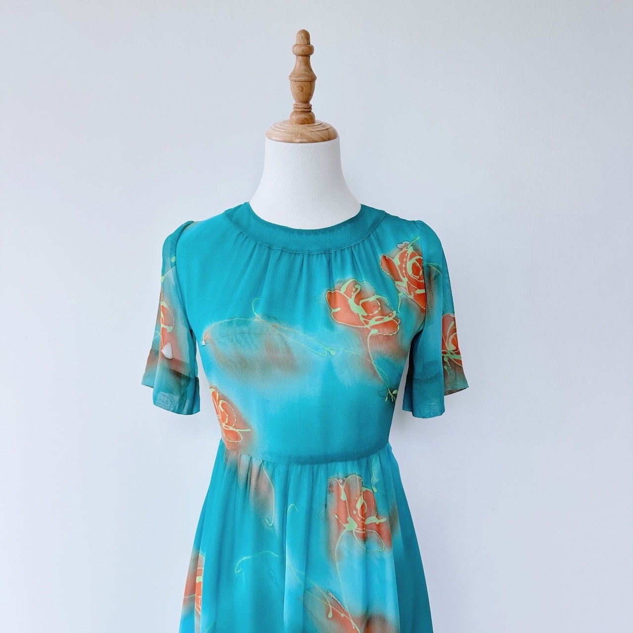 水中睡蓮古着連身裙