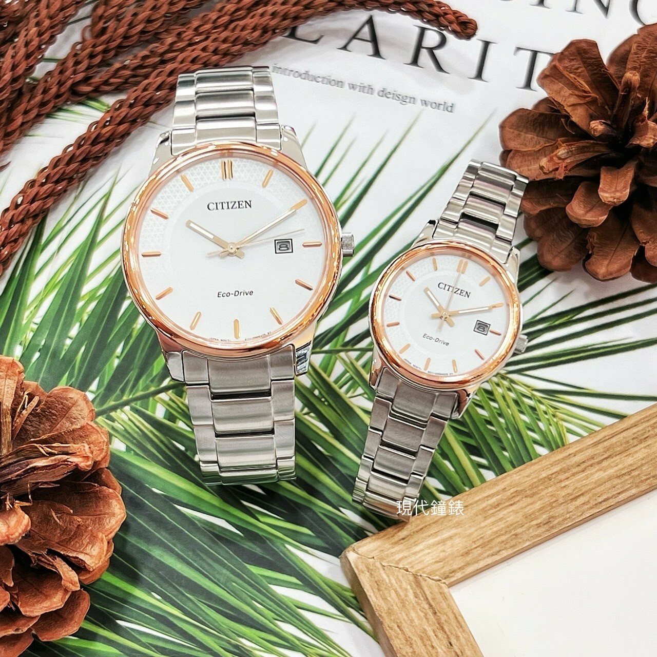 【CITIZEN星辰】PAIR 對錶 腕錶系列 BM6979-74A(40mm)/EW2319-71A(27.5mm)  現代鐘錶