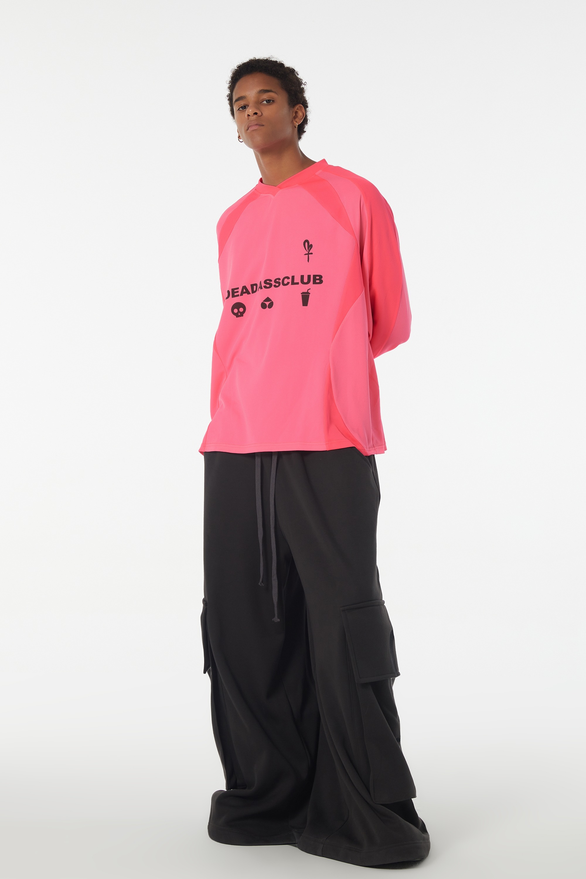 HENTAI TOYOKI 「DEADASS系列」寬鬆版型 V領球衣 長袖