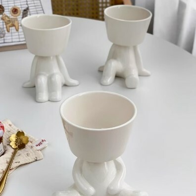 《4747》可愛ins風人物造型陶瓷杯(款式隨機出貨)
