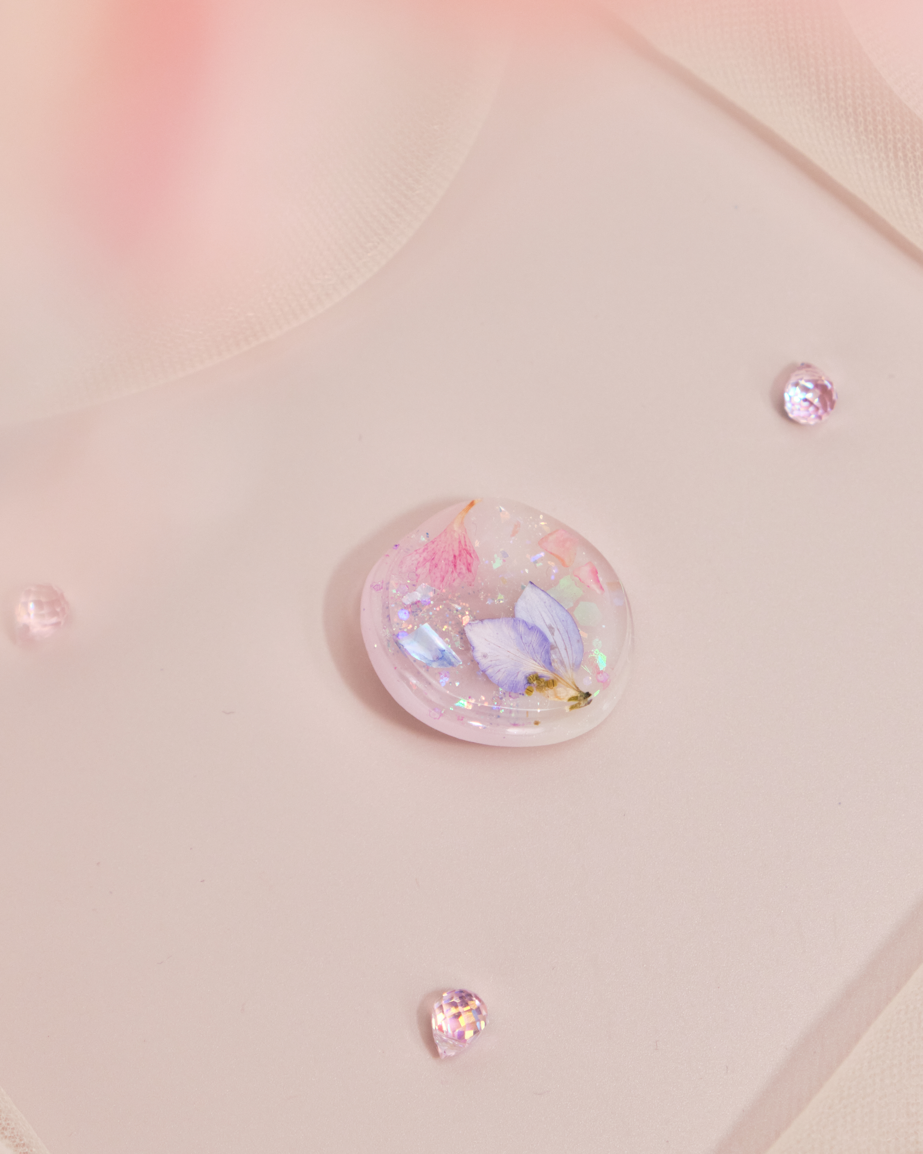 11130 Dreamy Resin Flower Duckbill Clip