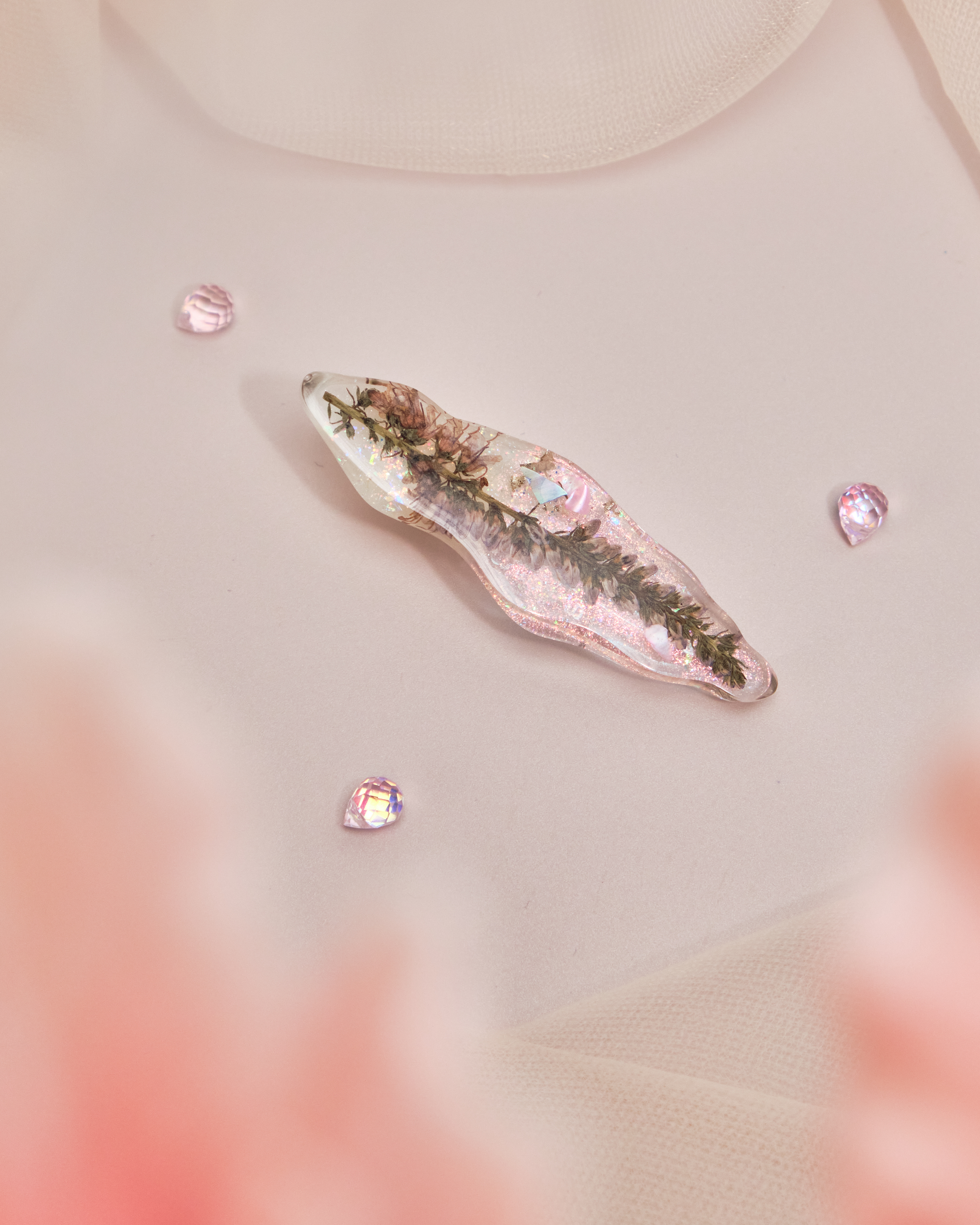 11134 Dreamy Resin Flower Duckbill Clip