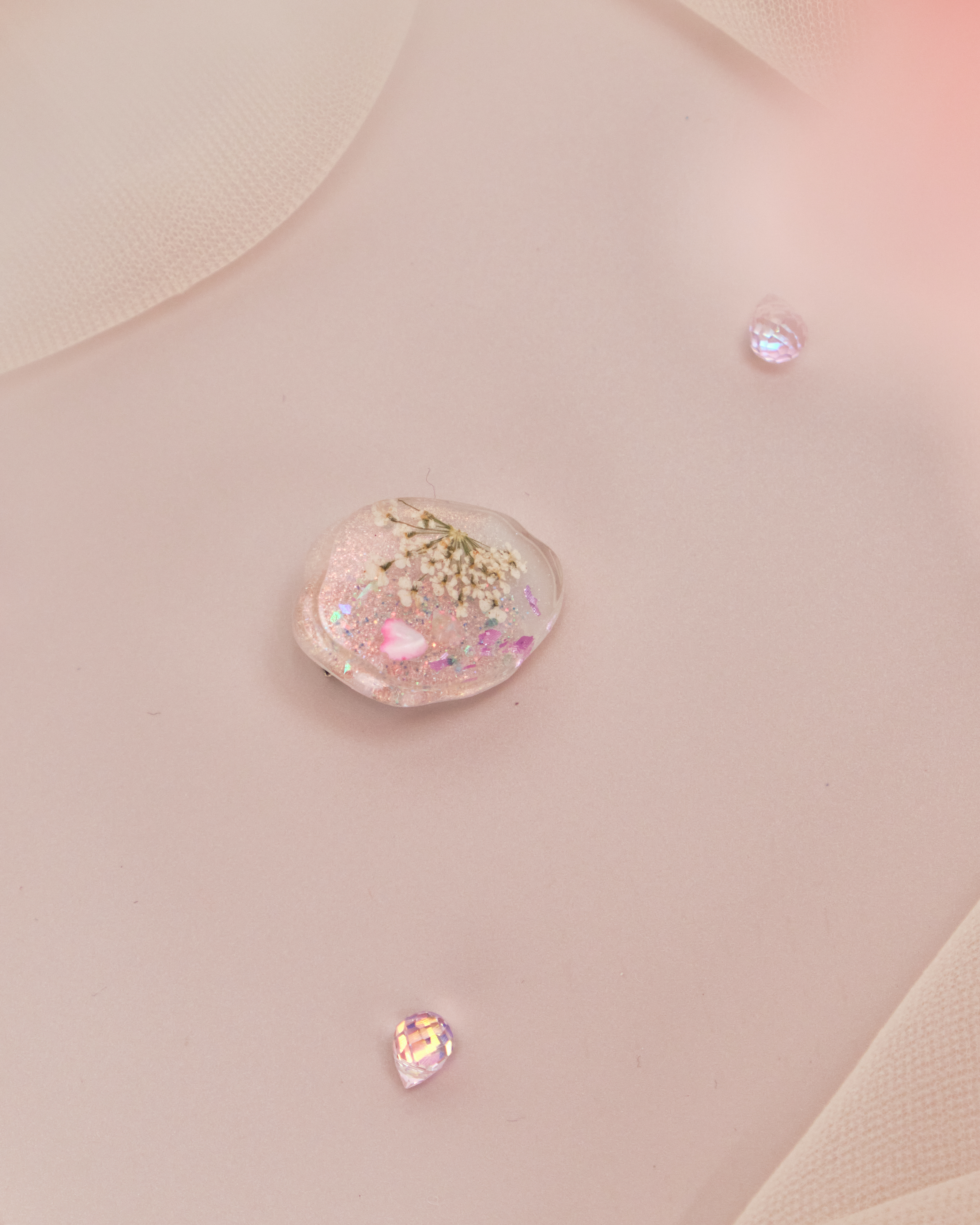 11131 幻彩押花樹脂鴨嘴夾