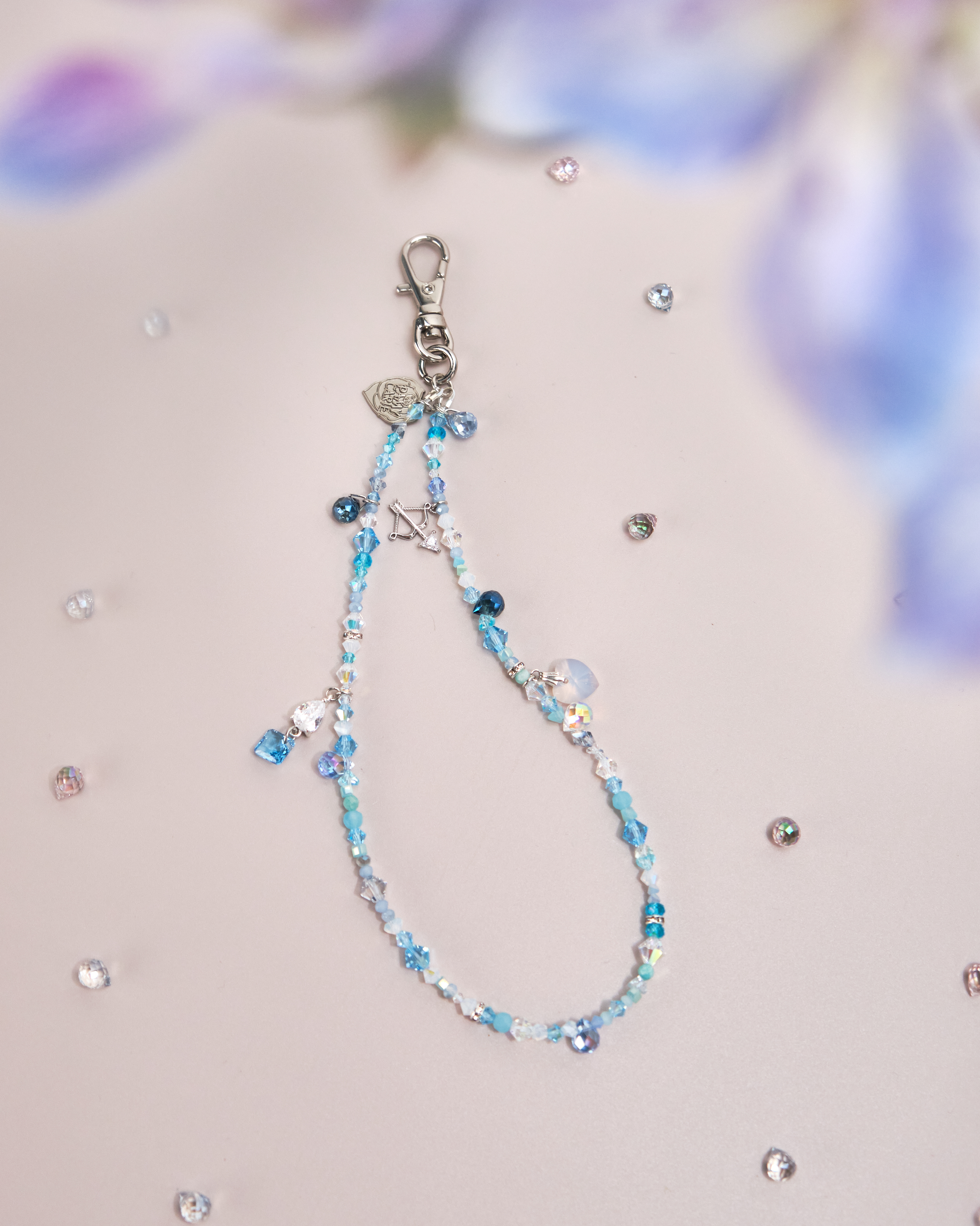 11162 彩虹水晶手機繩