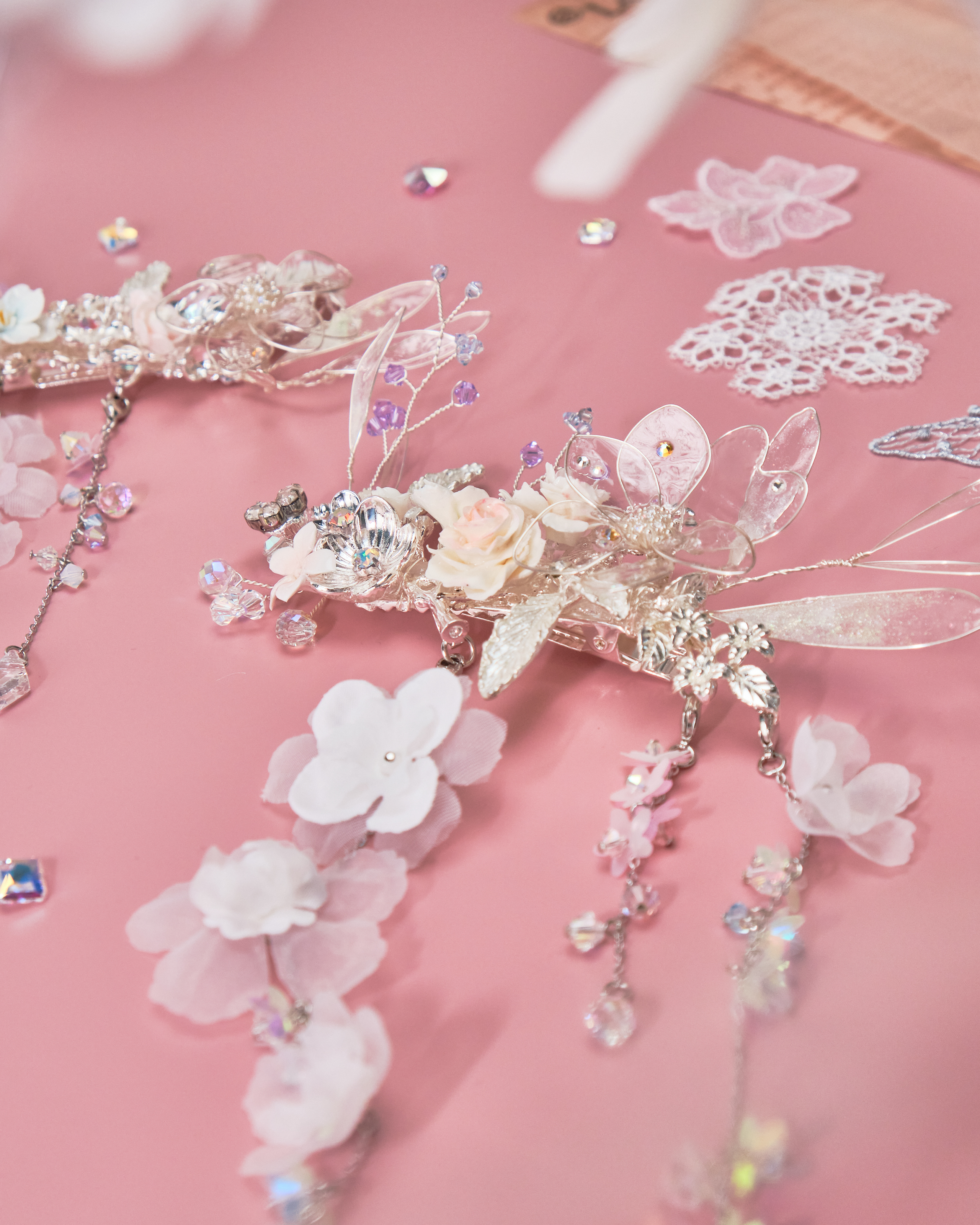 11199 蜻蜓仙子～鴨嘴夾及可拆式吊鏈套裝