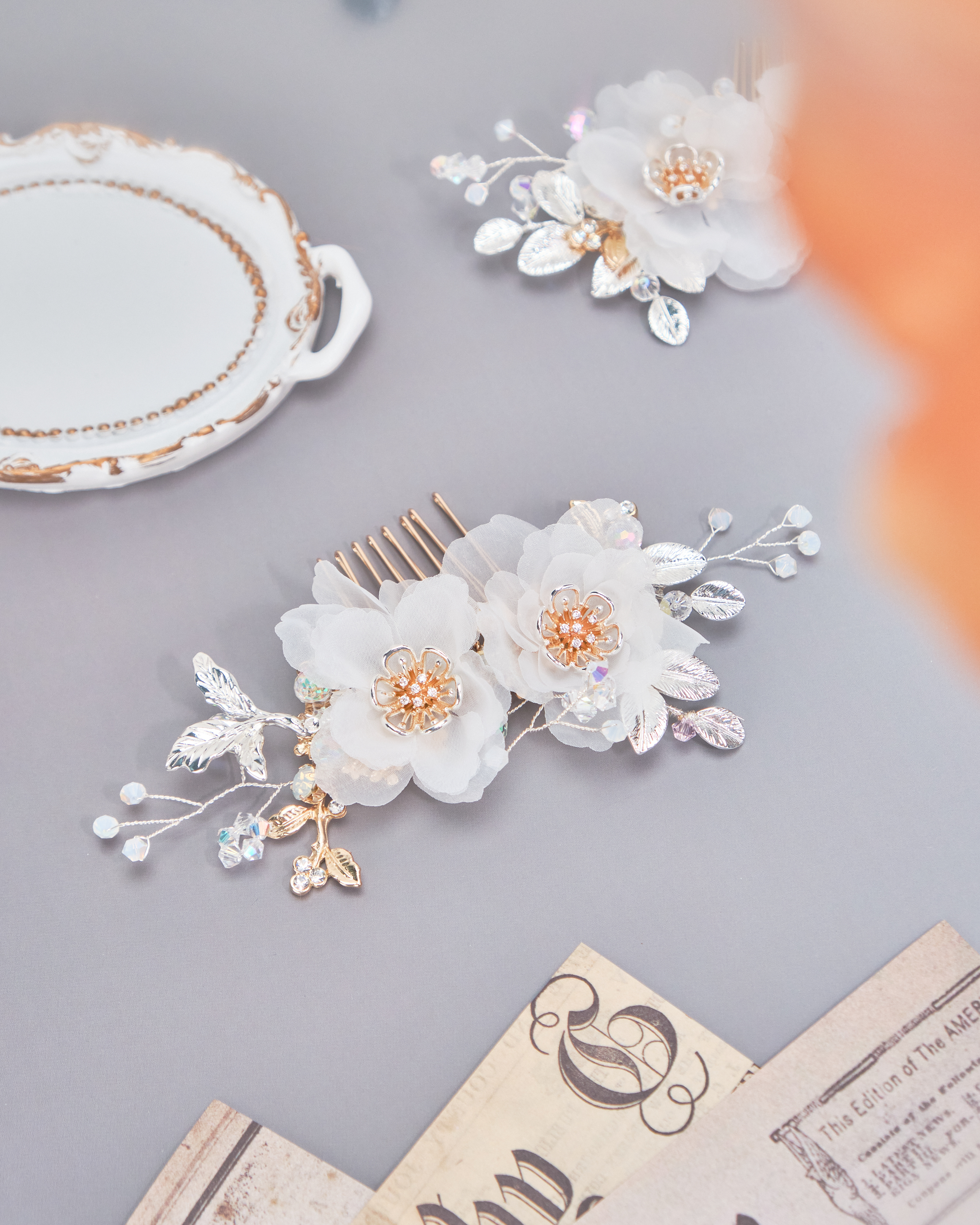 11203 純白之戀～花束髮梳套裝