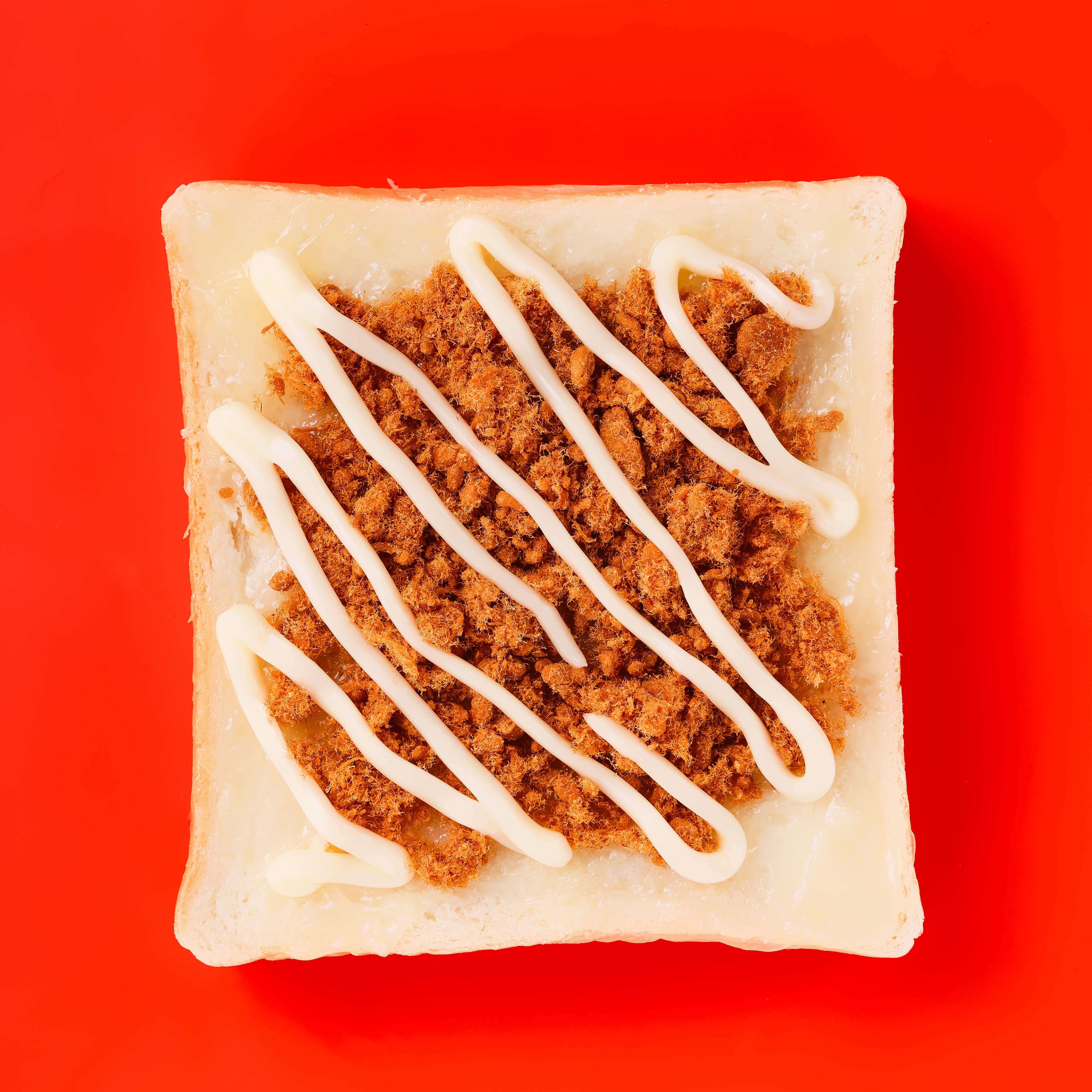 ▌台式老靈魂  ▌肉鬆沙拉天然奶油軟心鮮奶厚片