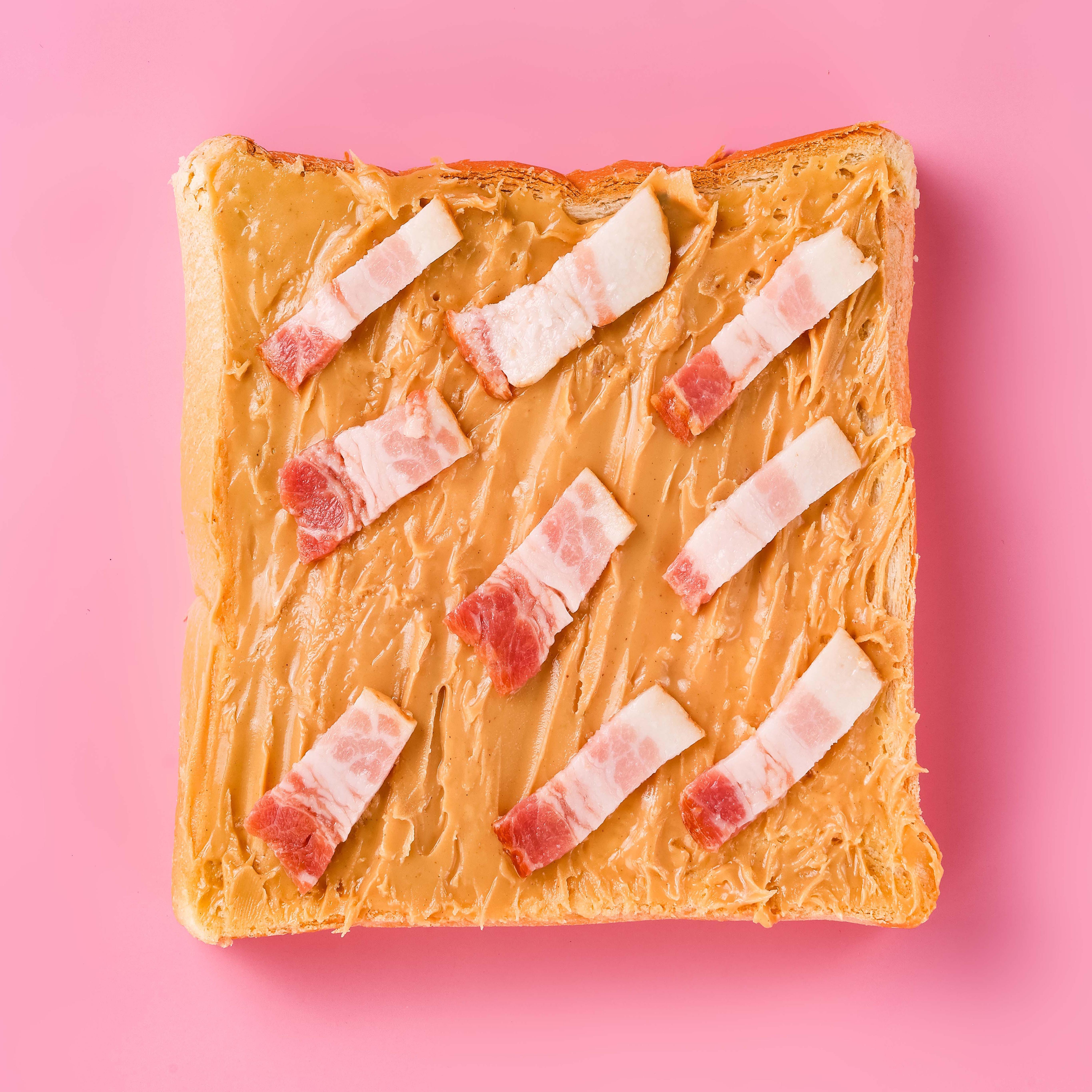 ▌ 花生尬小豬  ▌ 花生培根天然奶油軟心鮮奶厚片