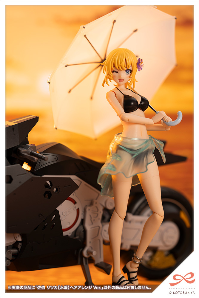 「ACG.GO」「預購」日版 壽屋 創彩少女庭園 組裝模型 - 1/10 佐伯律花【水着】Hair Arrange Ver.