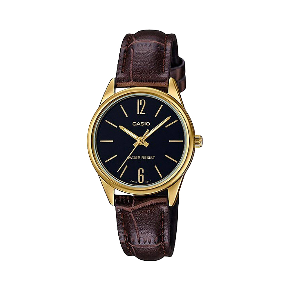 【CASIO】LTP-V005GL 3年電池 時尚簡約 生活防水 皮革腕錶-