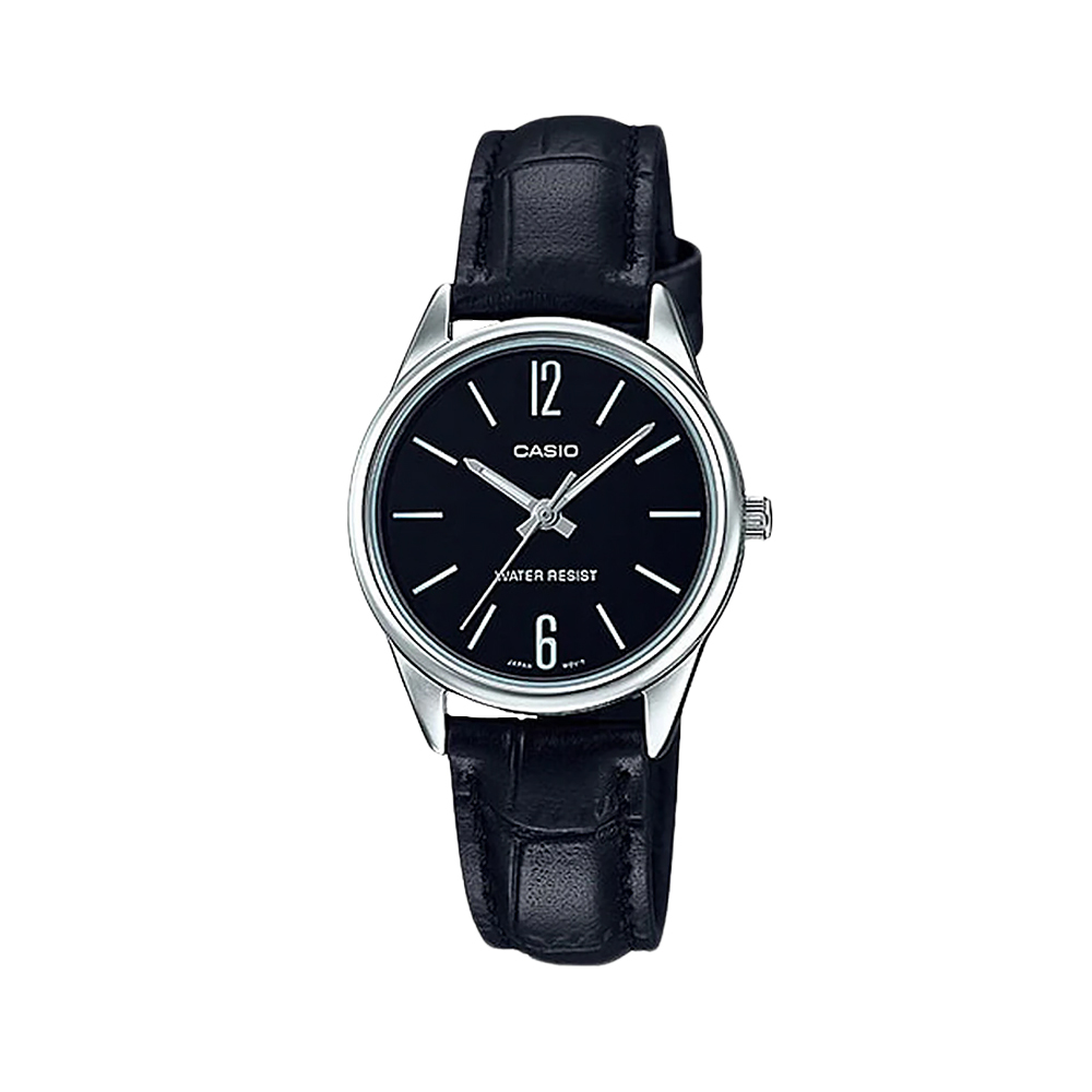 【CASIO】LTP-V005L  3年電池 生活防水 時尚簡約 皮革腕錶-