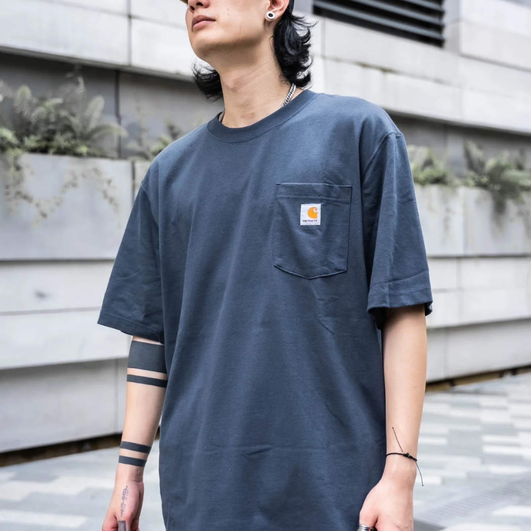 【NICE 歐美日韓代購】24SS CARHARTT x INVINCIBLE 潮流精品🔥聯名款龍捲風刺繡口袋短袖 短T