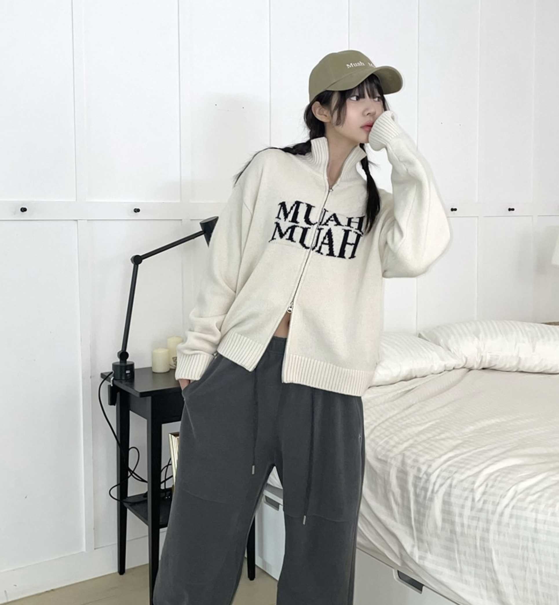 預訂｜MUAHMUAH LOGO LOGO STITCH BALL CAP (2 COLOR)