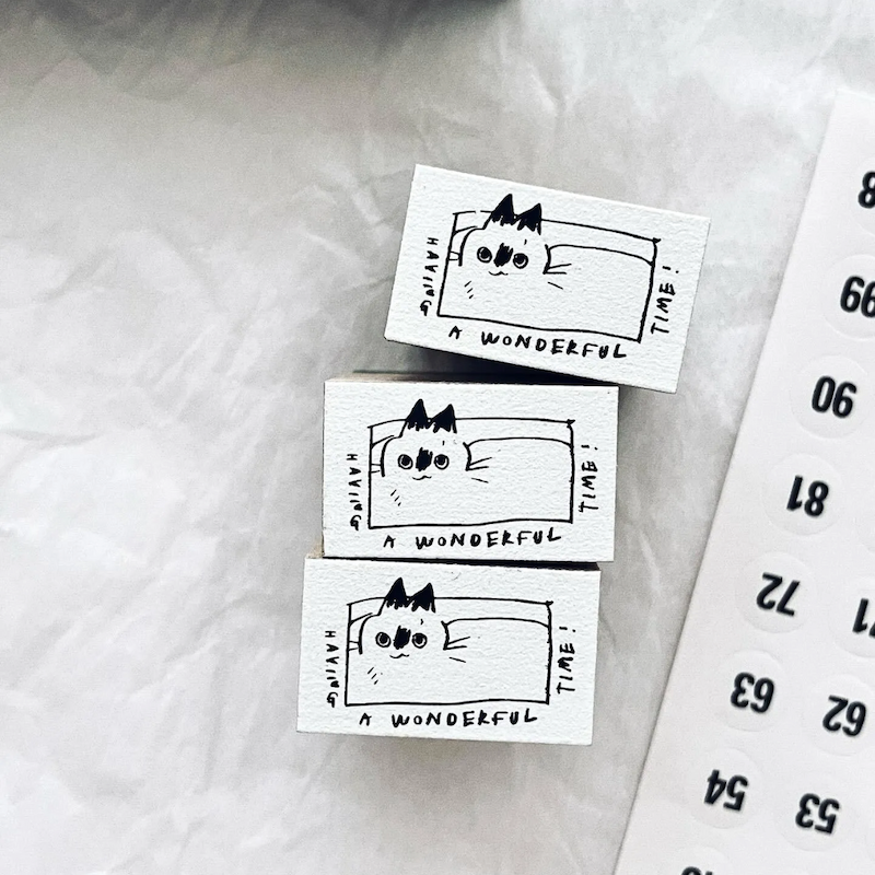 Somesortof.fern Stamp－Liquid Cat