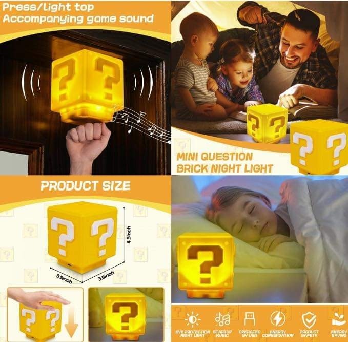 [9FC7893] (H62) [現貨] MARIO問號小燈箱