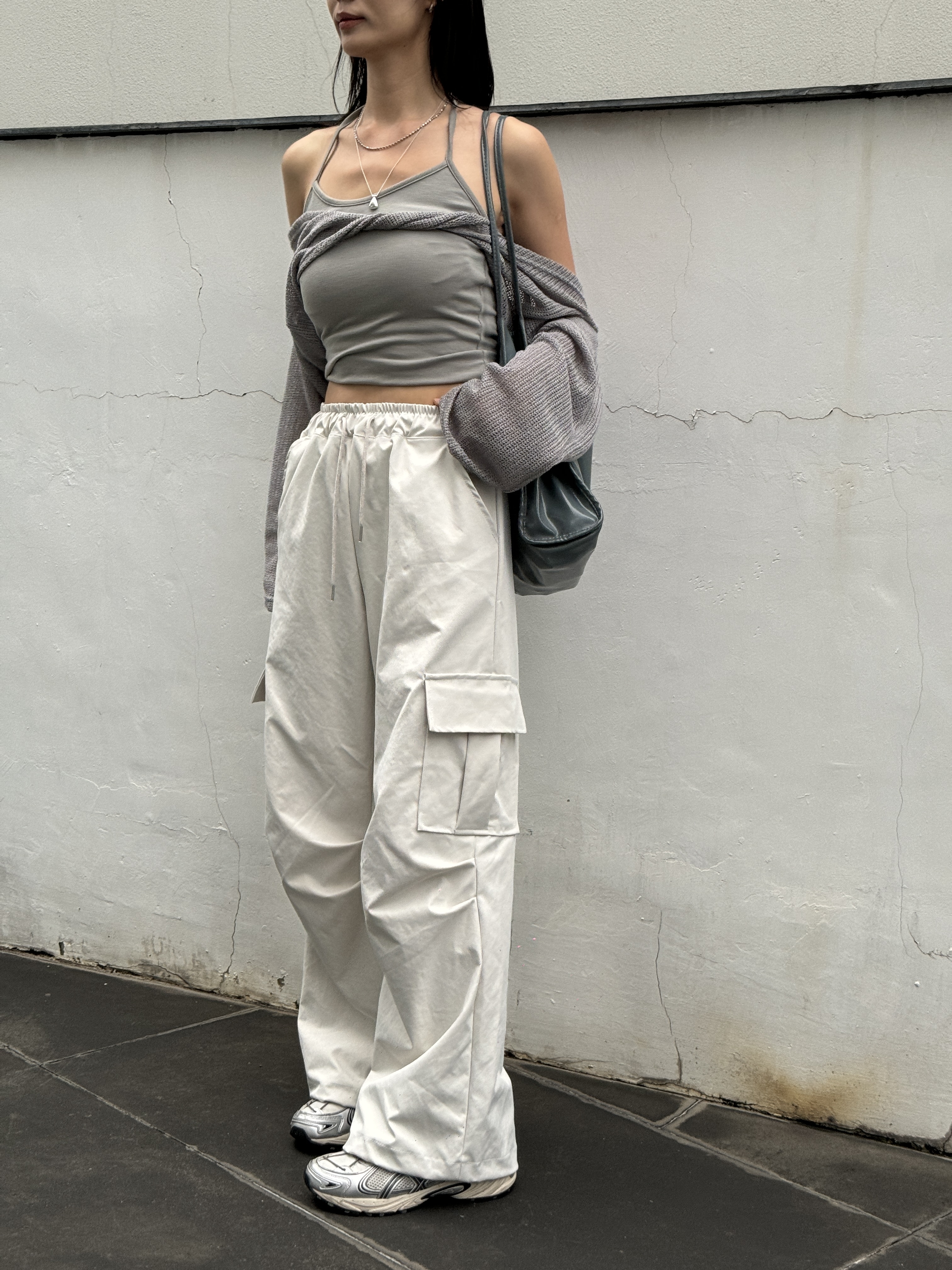 (訂購) 質感GOOD!挺身舒服橡筋腰工裝褲 P9102 (杏/深灰/黑)