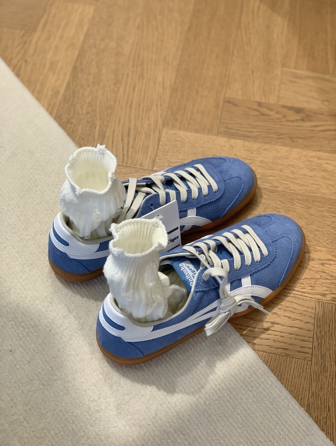 Onitsuka Tiger Tokuten 鬼塚虎 德訓鞋 藍白色 天空藍 焦糖底 復古 1183A907-400/預購