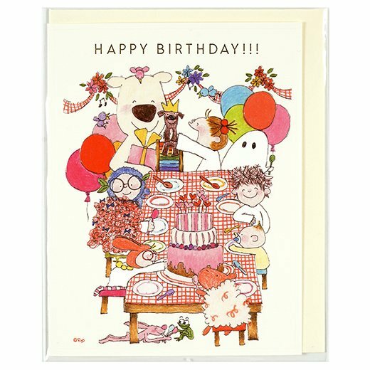 COCO醬_派對 燙金生日卡片 ｜日本Greeting Life