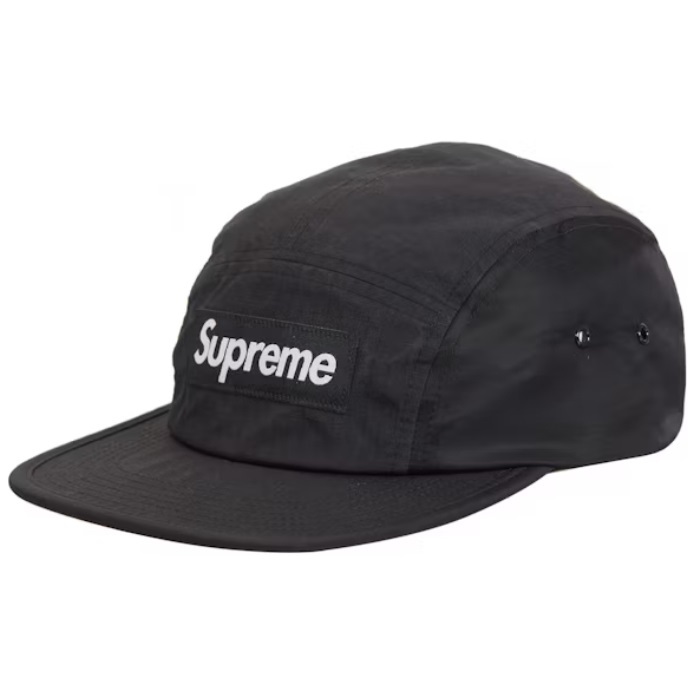 Supreme FW24 Waxed Ripstop Camp Cap 抗撕裂 五分割帽 後扣帽