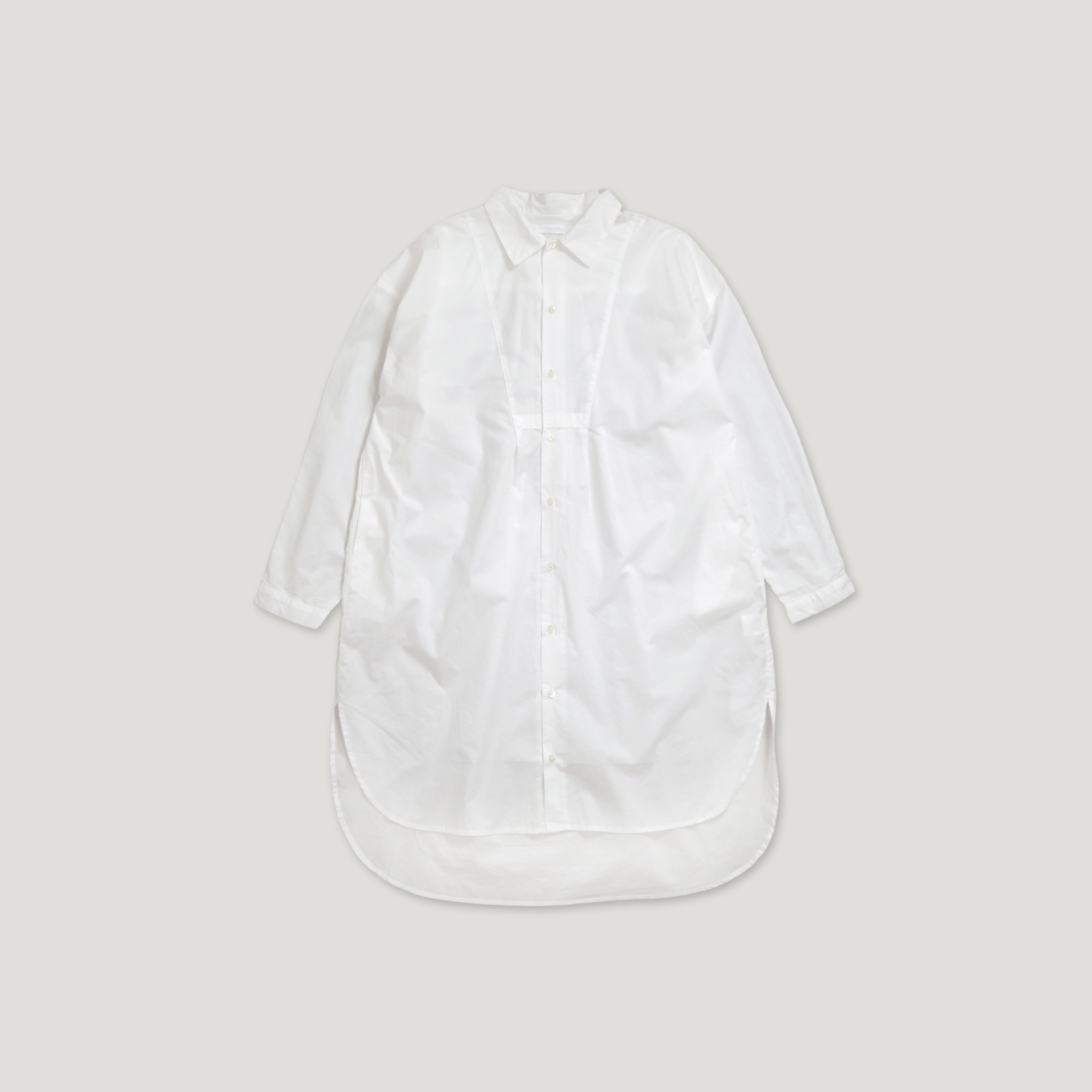 J.P.L. 尖領後壓褶弧形長襯衫 ╭ 2色 ╮