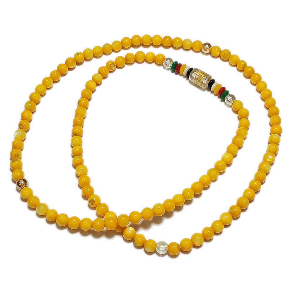 五行+黃金硨磲108念珠6mm【十方】146767