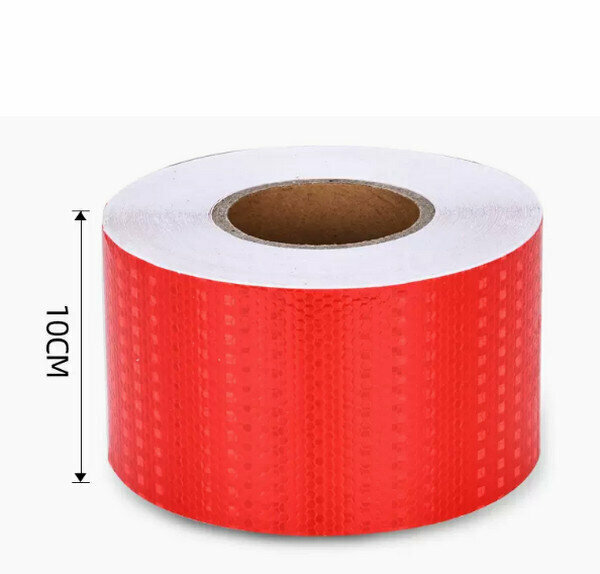 Hot push safety warning sticker-[Red] 10CM wide [45 meters] ★Strongly reflective