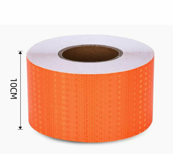 Hot push safety warning sticker-[Orange] 10CM wide [45 meters] ★Strongly reflective