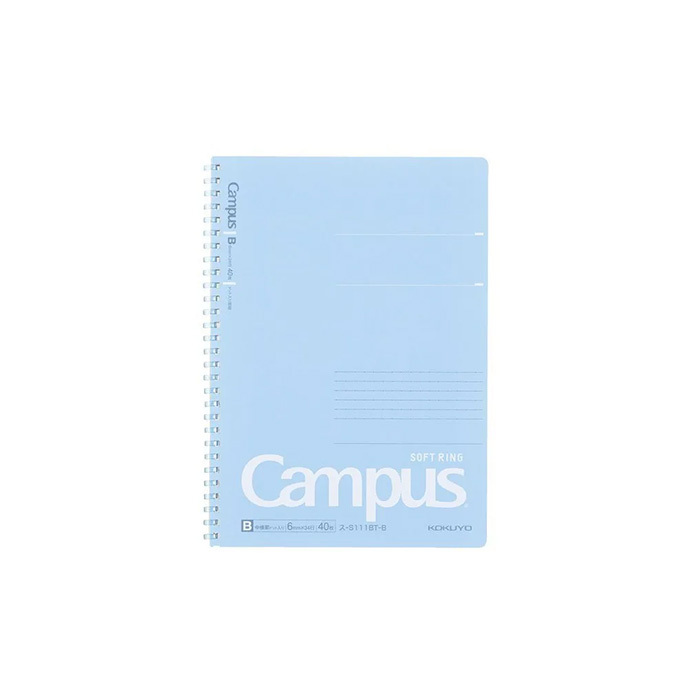 KOKUYO Campus 軟線圈筆記本點線B罫B5-藍