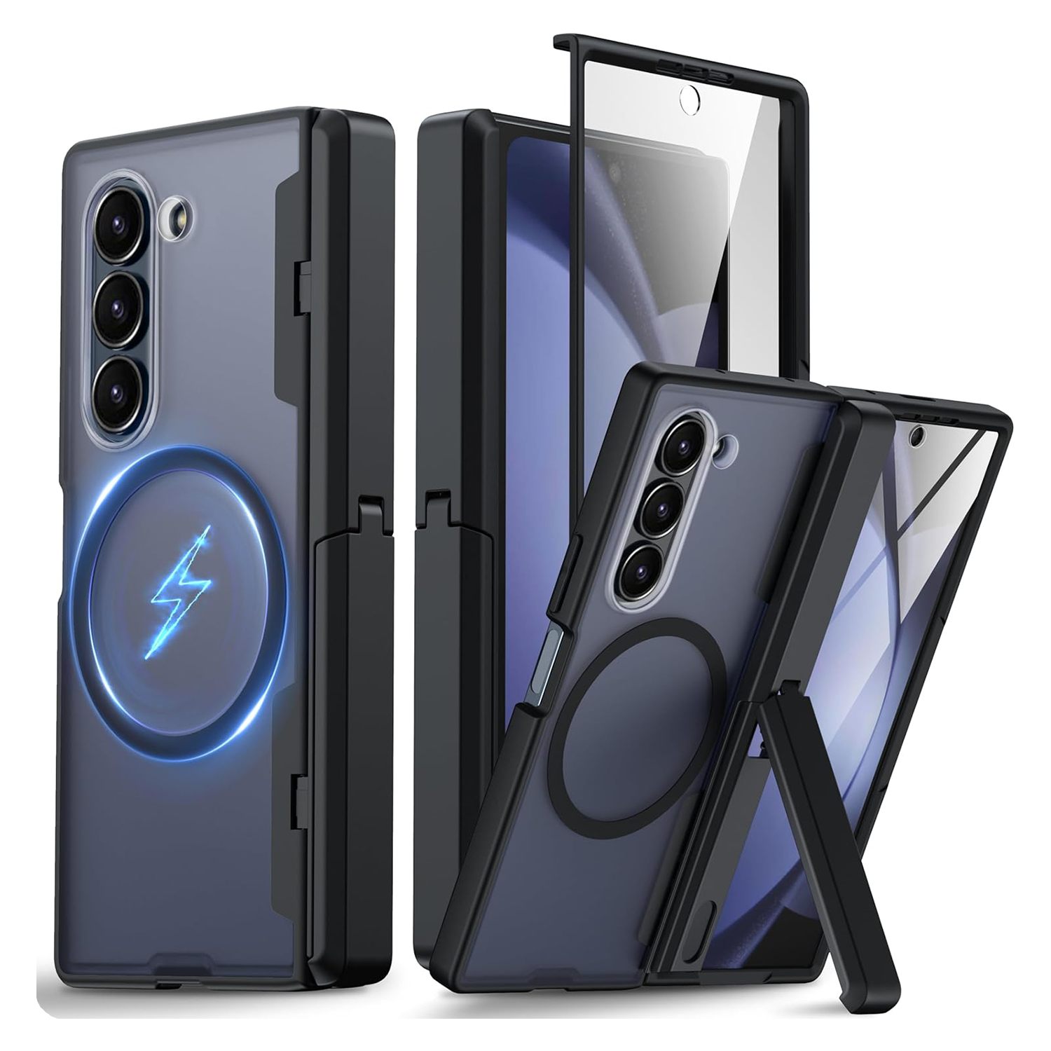 XPRO - Mag AG Stand - Samsung Z Fold 6 Case 磨砂磁吸支架防撞手機保護硬殼