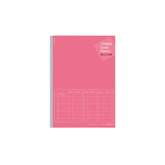 KOKUYO Campus筆記本計畫罫A5-週間時間軸-深粉